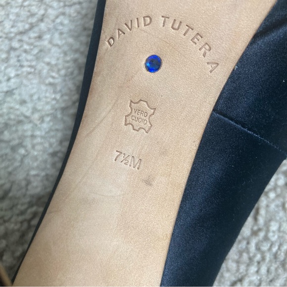 David Tutera Black GRAND Platform Glitter Heels Pumps - Picture 11 of 13